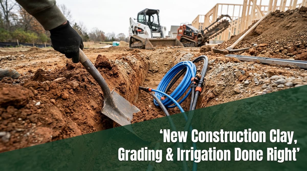 Featured post - New Construction Clay, Grading & Irrigation Done Right