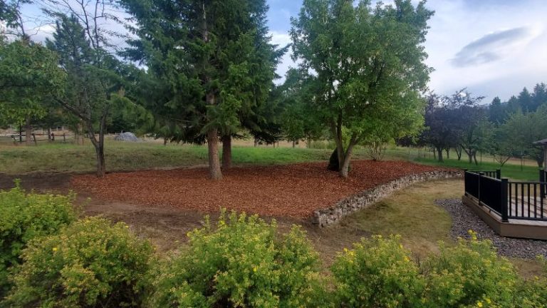 after mulch installation