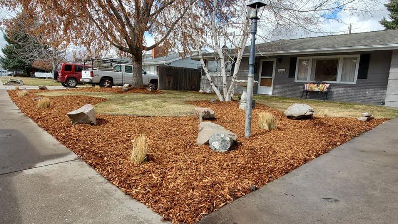 after mulch installation